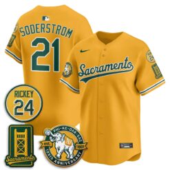 Oakland Athletics 2026 Alternate Sacramento - Celebrating 125 Years - Limited Vapor Jersey - All Stitched by Oakland Athletics