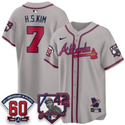 ATL 2026 Jackie Robinson Day Vapor Limited Red Jersey - All Stitched by Atlanta Braves