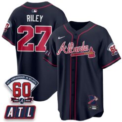 ATL 2026 60th Anniversary Vapor Limited Jersey - All Stitched by Atlanta Braves