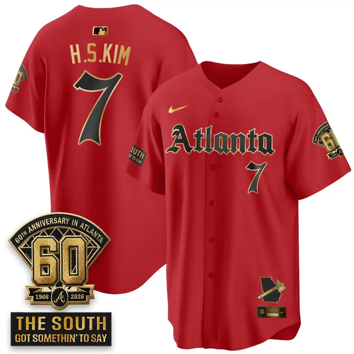 ATL 2026 Gothic Edition Vapor Limited Jersey - All Stitched V2 by Atlanta Braves
