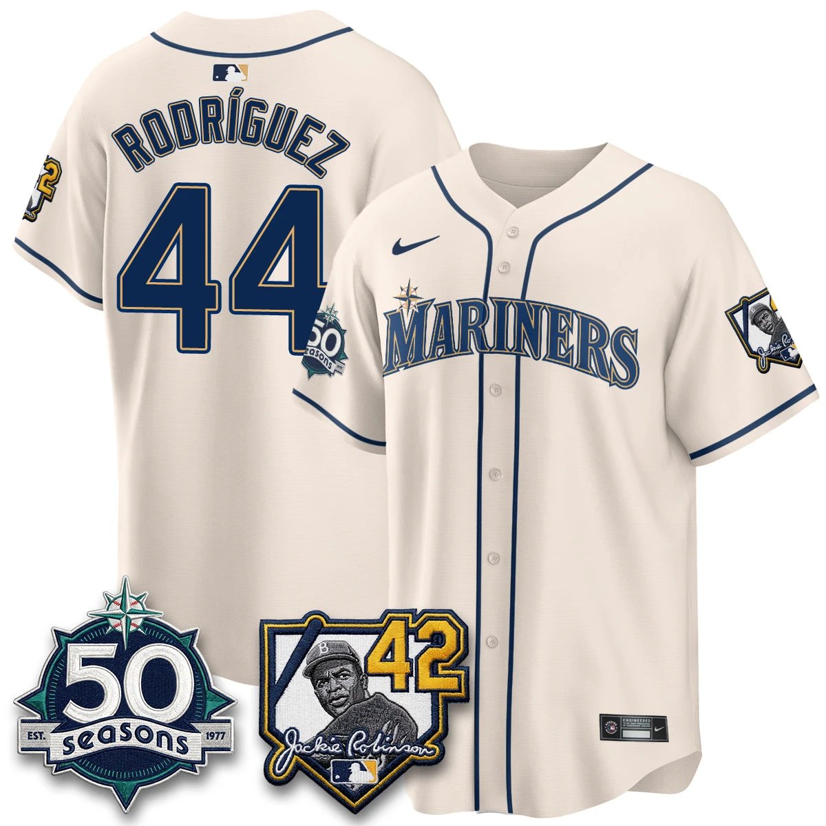 SEA 2026 Jackie Robinson New Era Vapor Limited Jersey - All Stitched by Seattle Mariners