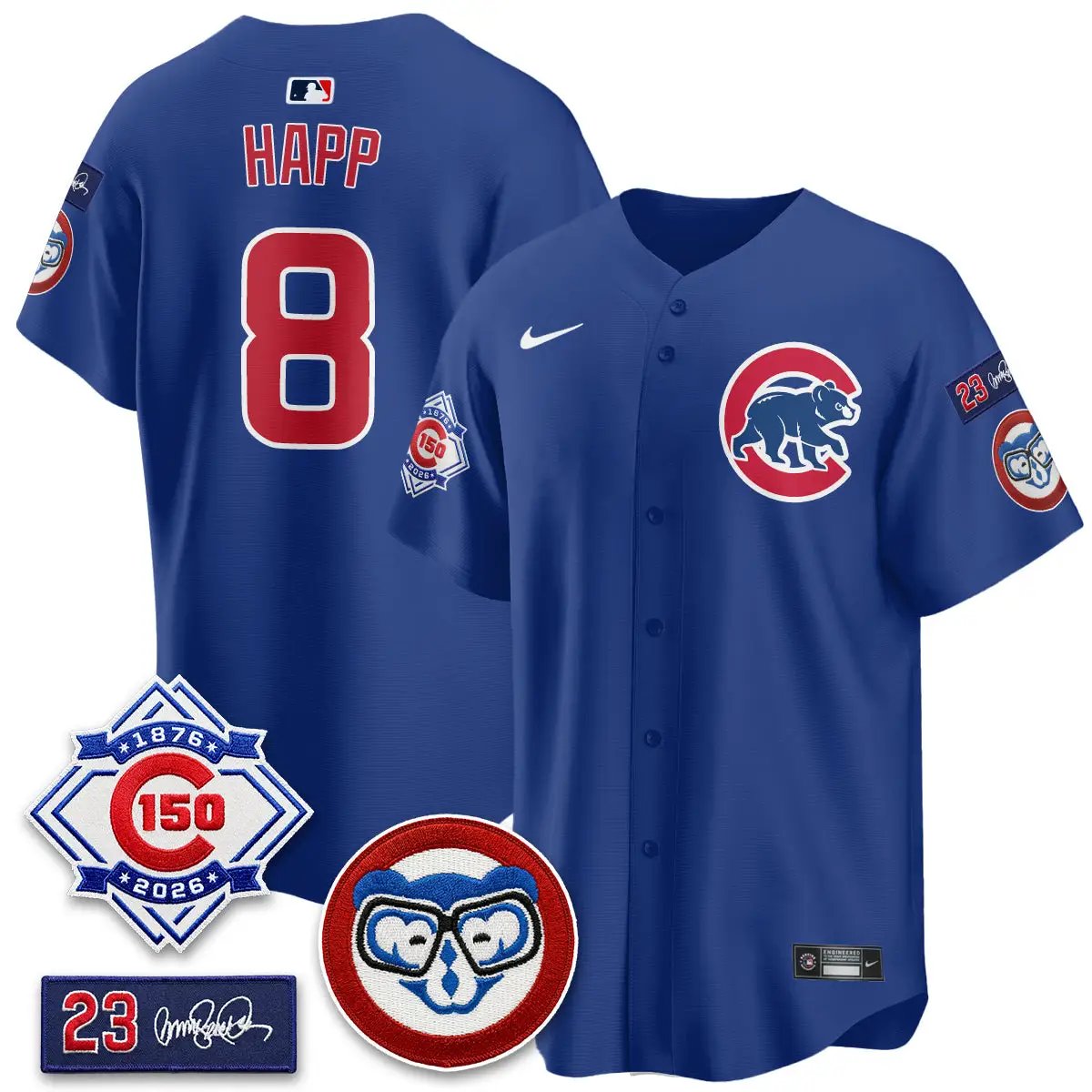CHC 150th Anniversary Holy Cow Vapor Premier Royal Limited Jersey - All Stitched by Chicago Cubs