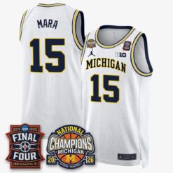 Michigan Wolverines Basketball National Champions Big Text Limited Vapor Jersey - All Stitched by Michigan Wolverines