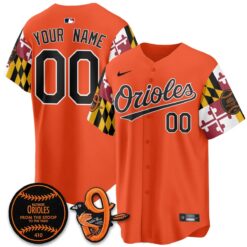 BAL 2026 x Maryland State Flag Vapor Custom Jersey - All Stitched V2 by Baltimore Orioles