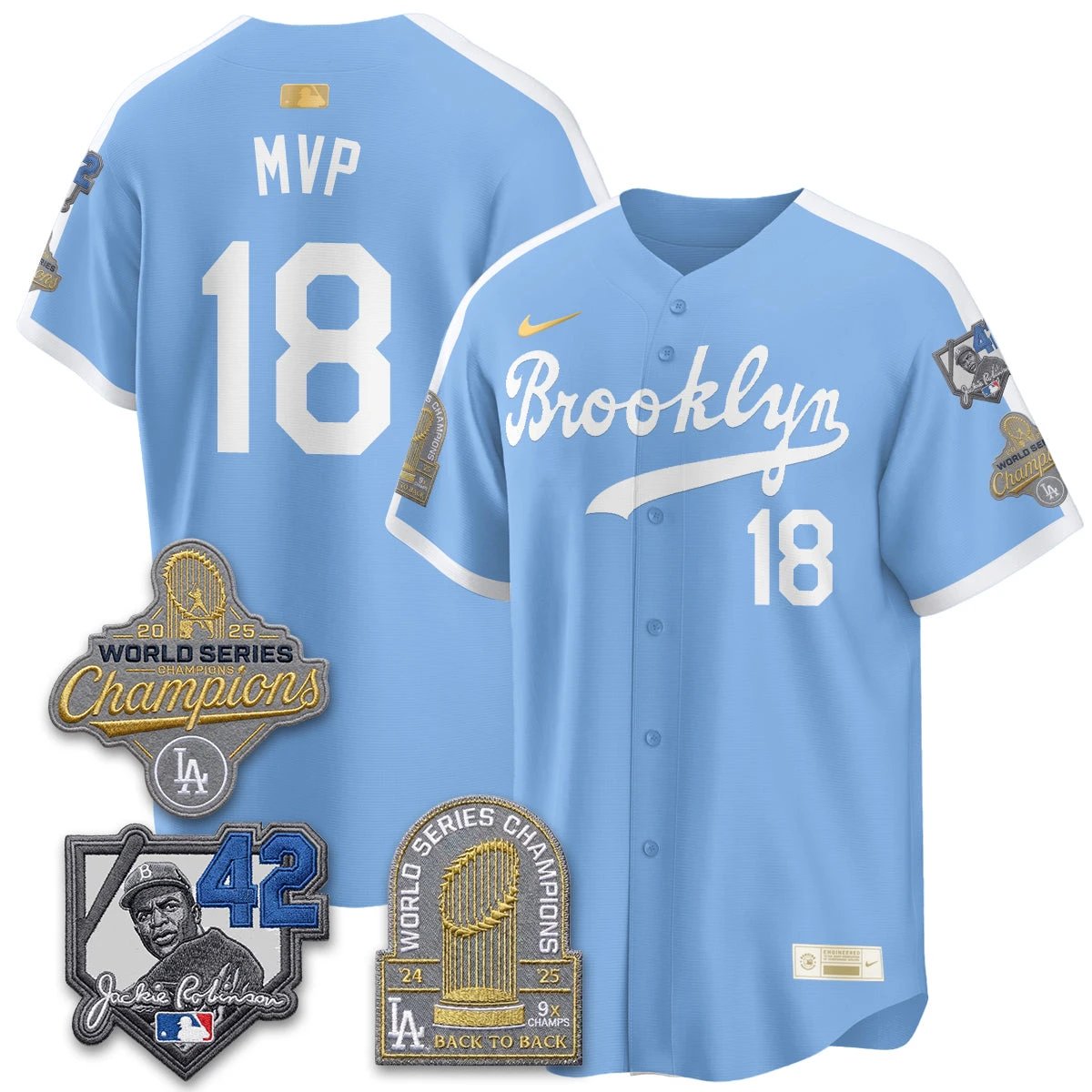 LAD 2026 Brooklyn Jackie Robinson Limited Jersey - All Stitched by Los Angeles Dodgers