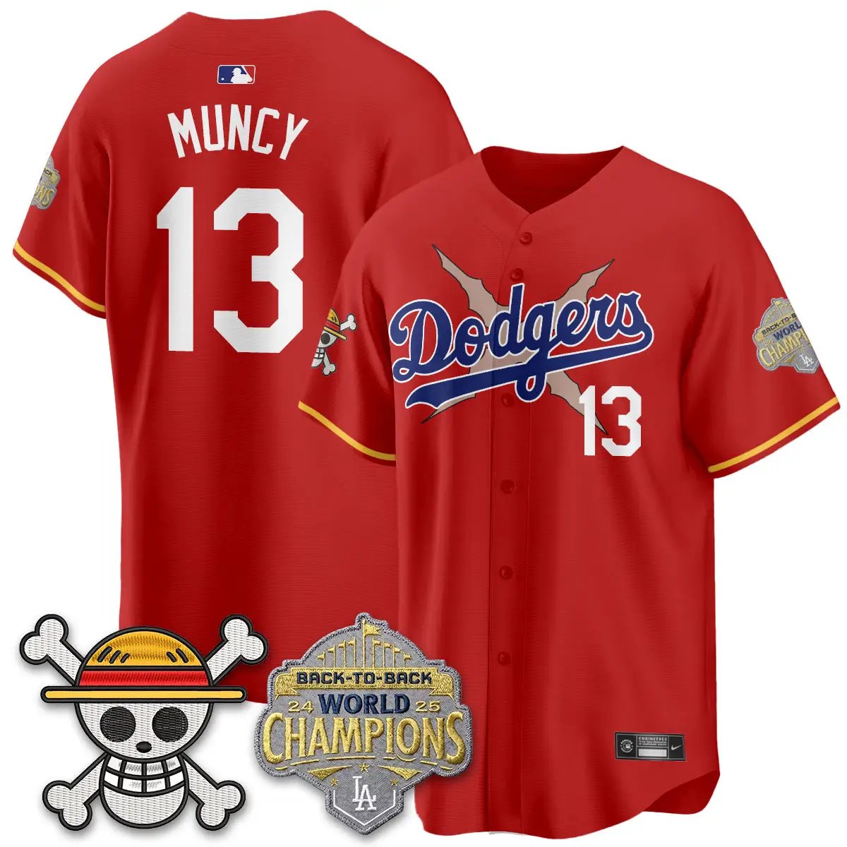 LAD x OP Vapor Jersey -All Stitched V2 by Los Angeles Dodgers