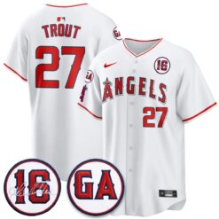 LAA Garret Anderson Tribute Patch Vapor Jersey - All Stitched V1 by Los Angeles Angels