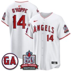 LAA 60th Anniversary Vapor Jersey - All Stitched V3 by Los Angeles Angels