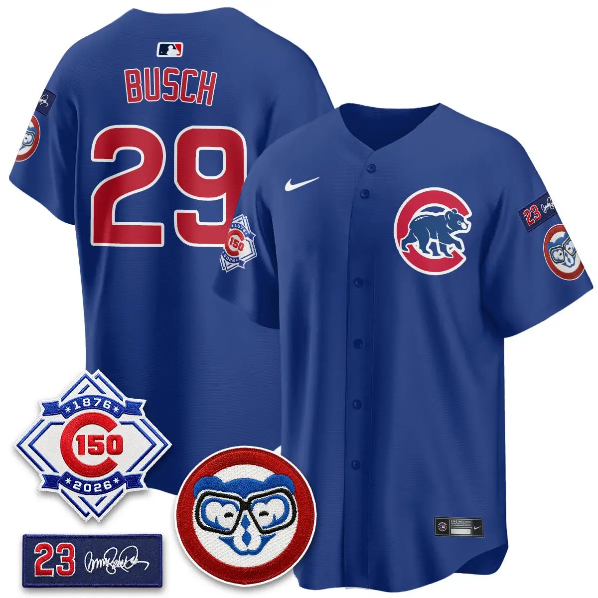 CHC 150th Anniversary Holy Cow Vapor Premier Royal Limited Jersey - All Stitched by Chicago Cubs