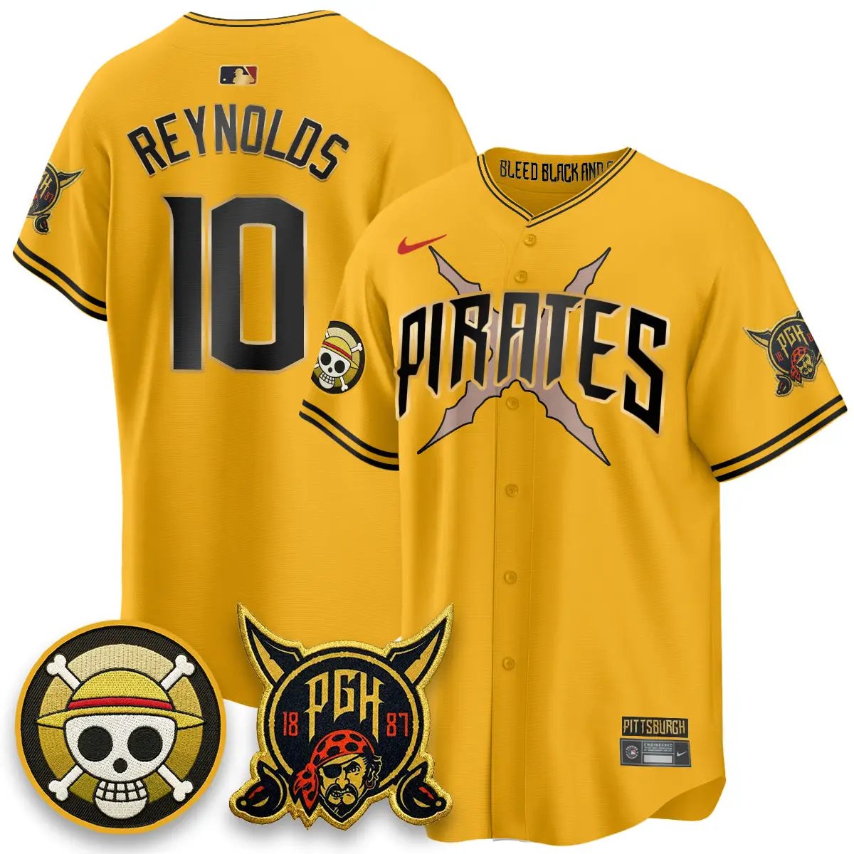 PIT 2026 City Connect x One Piece Vapor Limited Jersey - All Stitched by Pittsburgh Pirates