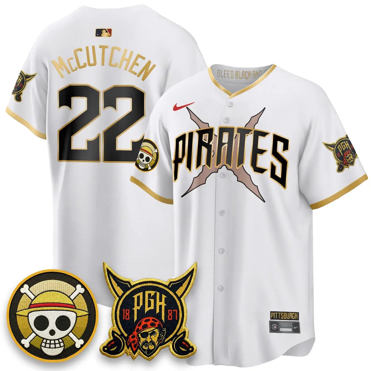 PIT 2026 City Connect x One Piece Vapor Limited Jersey - All Stitched by Pittsburgh Pirates