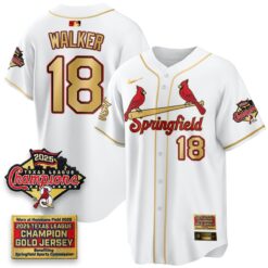 St. Louis Cardinals Springfield's Championship Gold Limited Jerseys - All Stitched by St. Louis Cardinals