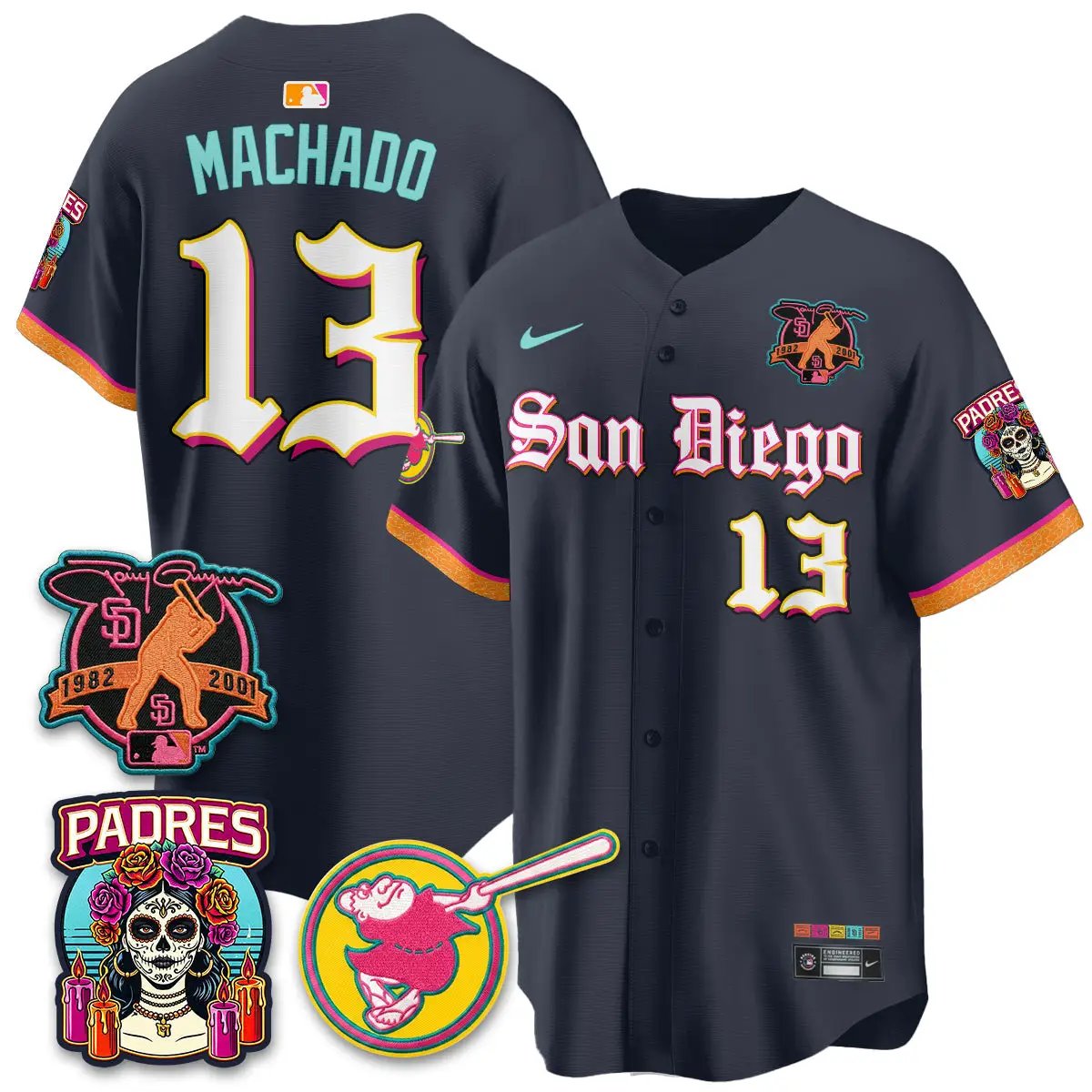 SD 2026 City Connect x Tony Gwynn Patch Vapor Premier Limited Jersey - All Stitched by San Diego Padres