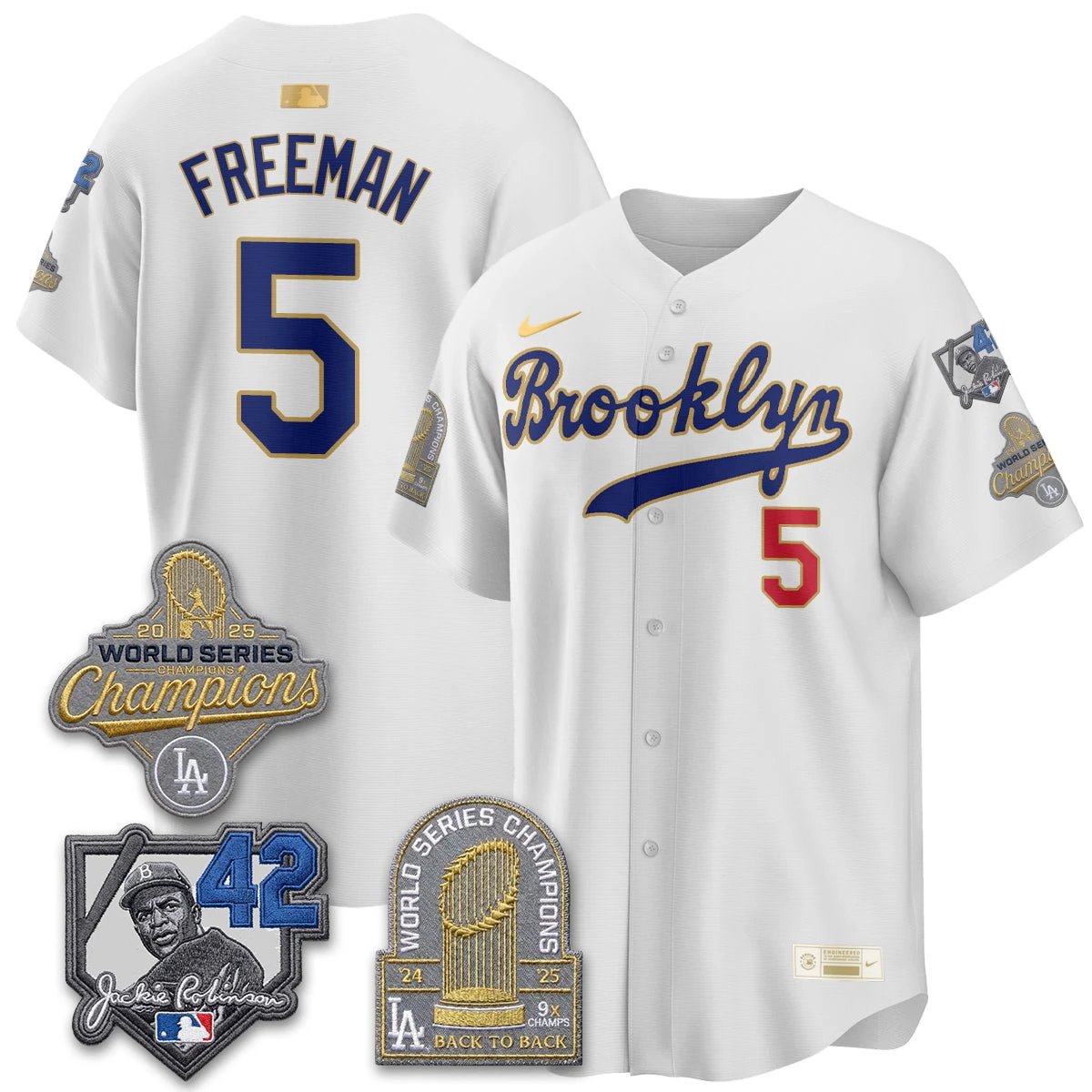 LAD 2026 Brooklyn Jackie Robinson Limited Jersey - All Stitched by Los Angeles Dodgers