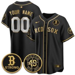 BOS Tim Wakefield Memorial Patch Vaper Premier Limited Custom Jersey - All Stitched V2 by Boston Red Sox