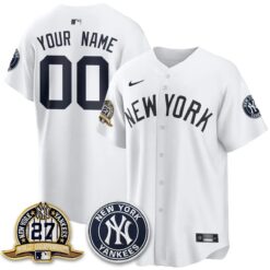 New York Yankees Alternate Custom Jersey - All Stitched by New York Yankees
