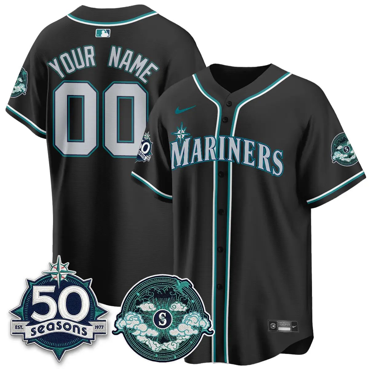 SEA x FW Night Limited Custom Jersey - All Stitched by Seattle Mariners