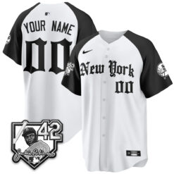 NYY 2026 Jackie Robinson Day Gothic Vapor Custom Limited Jersey - All Stitched by New York Yankees