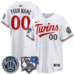 Minnesota Twins 2026 Jackie Robinson Day Vapor Limited Custom Jersey - All Stitched by Minnesota Twins