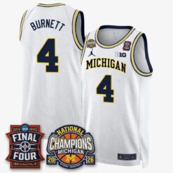 Michigan Wolverines Basketball National Champions Big Text Limited Vapor Jersey - All Stitched by Michigan Wolverines