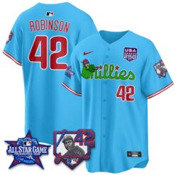 Philadelphia Phillies Phanatic 2026 New Era & 250th USA Vapor Limited Jersey - All Star Game - All Stitched by Philadelphia Phillies