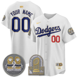 LAD Vapor Limited Custom Jersey - Back to Back Champion - All Stitched by Los Angeles Dodgers