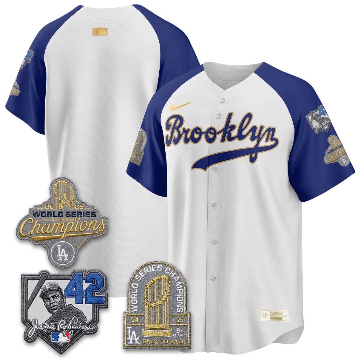 LAD 2026 Brooklyn Jackie Robinson Limited Jersey - All Stitched by Los Angeles Dodgers