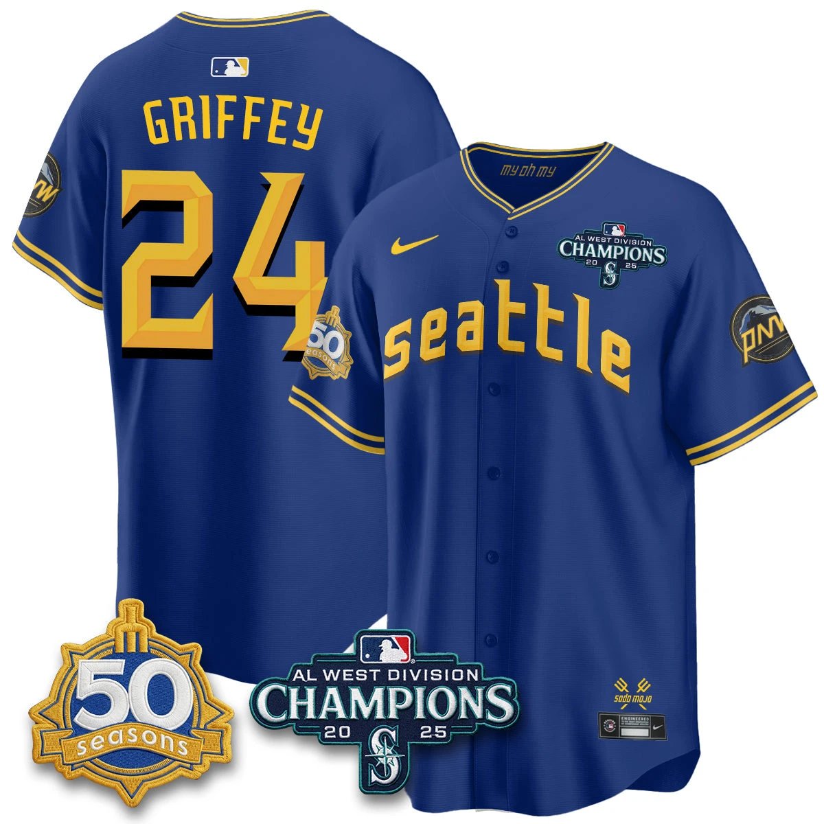 SEA 2026 Vapor Limited Jersey - 50th Anniversary - All Stitched by Seattle Mariners