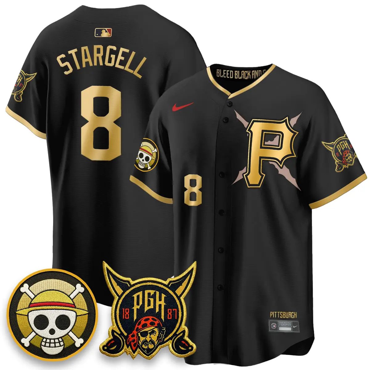 PIT 2026 City Connect x One Piece Vapor Limited Jersey - All Stitched by Pittsburgh Pirates