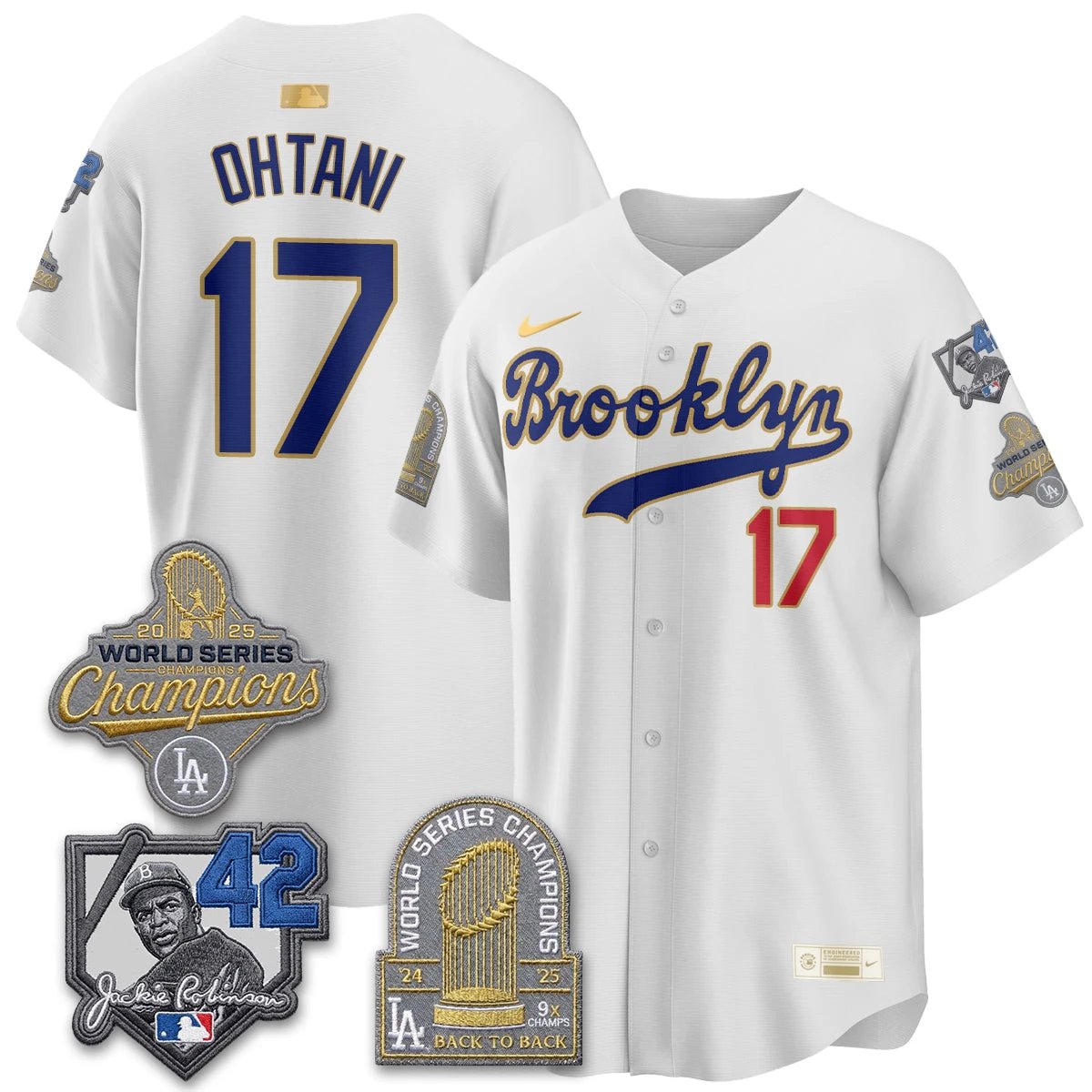 LAD 2026 Brooklyn Jackie Robinson Limited Jersey - All Stitched by Los Angeles Dodgers