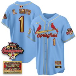 St. Louis Cardinals Springfield's Championship Gold Limited Jerseys - All Stitched by St. Louis Cardinals