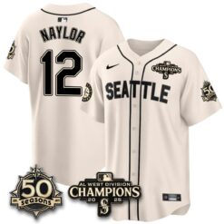 Seattle Mariners Vapor Premier Limited Jersey - 50th Anniversary & AL West Division Champions - Steelheads Community Funds - All Stitched by Seattle Mariners
