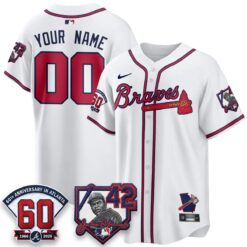 ATL 2026 Jackie Robinson Day Vapor Limited Custom Jersey - All Stitched by Atlanta Braves