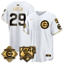 Chicago Cubs 150th Anniversary & Jackie Robinson Day Patch Vapor Premier Limited Jersey - All Stitched by Chicago Cubs