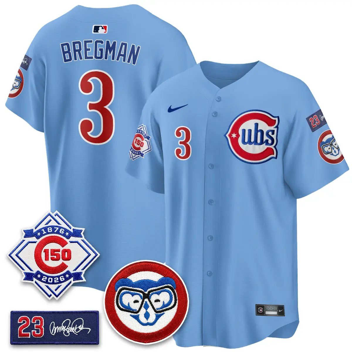CHC 150th Anniversary Holy Cow Vapor Premier Royal Limited Jersey - All Stitched by Chicago Cubs