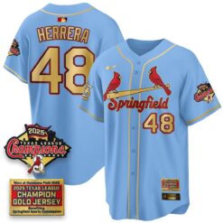 St. Louis Cardinals Springfield's Championship Gold Limited Jerseys - All Stitched by St. Louis Cardinals