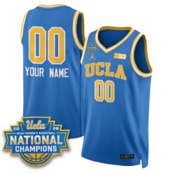 UCLA Women's Basketball National Champion 2026 Gear Limited Custom Jersey - All Stitched by UCLA