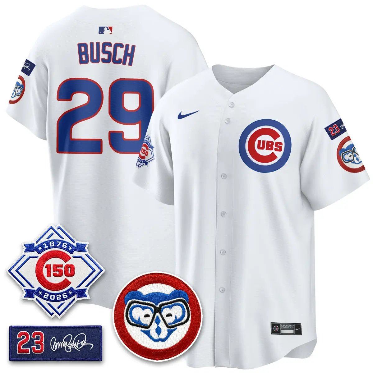 CHC 150th Anniversary Holy Cow Vapor Premier Royal Limited Jersey - All Stitched by Chicago Cubs