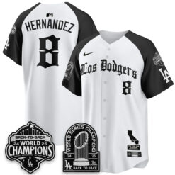 Los Angeles Dodgers World Series Champions Vapor Premier Limited Gothic Edition Jersey - All Stitched by Los Angeles Dodgers