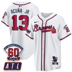 ATL 2026 60th Anniversary Vapor City Connect Limited Jersey - All Stitched by Atlanta Braves