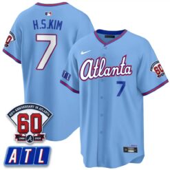 ATL 2026 60th Anniversary Vapor City Connect Limited Jersey - All Stitched by Atlanta Braves