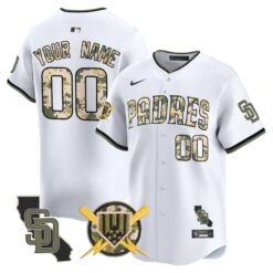 Padres Armed Forces Day Vapor Premier Limited Custom Jersey - All Stitched by Digigearus
