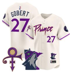 Minnesota Timberwolves Prince Patch Vapor Baseball Jersey - All Stitched by Minnesota Timberwolves