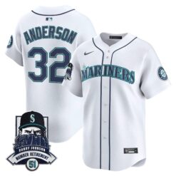 Seattle Mariners Hall-of-Famer Randy Johnson Patch Vapor Premier Limited Jersey - All Stitched by Digigearus
