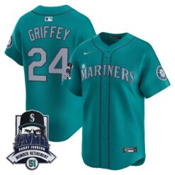 Seattle Mariners Hall-of-Famer Randy Johnson Patch Vapor Premier Limited Jersey - All Stitched by Digigearus