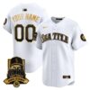 Seattle Mariners Hall-of-Famer Randy Johnson Patch Vapor Premier Limited Custom Jersey - All Stitched by Digigearus
