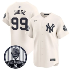 Aaron Judge Jersey #99 Yankees John Sterling Voice Tribute Stitched by My Store