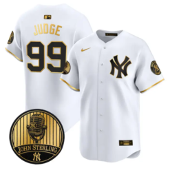 Aaron Judge Jersey #99 Yankees John Sterling Voice Tribute Stitched by My Store