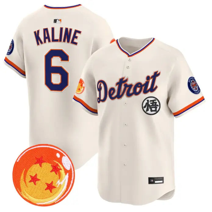 Al Kaline Jersey #6 Detroit Tigers Dragon Ball Premier Stitched by My Store