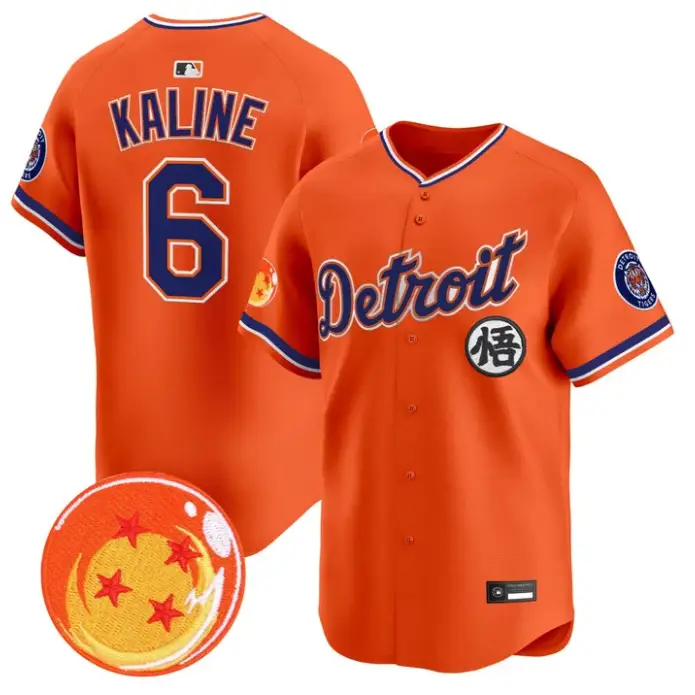 Al Kaline Jersey #6 Detroit Tigers Dragon Ball Premier Stitched by My Store